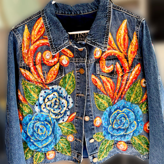Denim Jacket Blue Heart