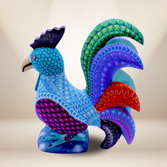 Blue Rooster Alebrije ALB-033