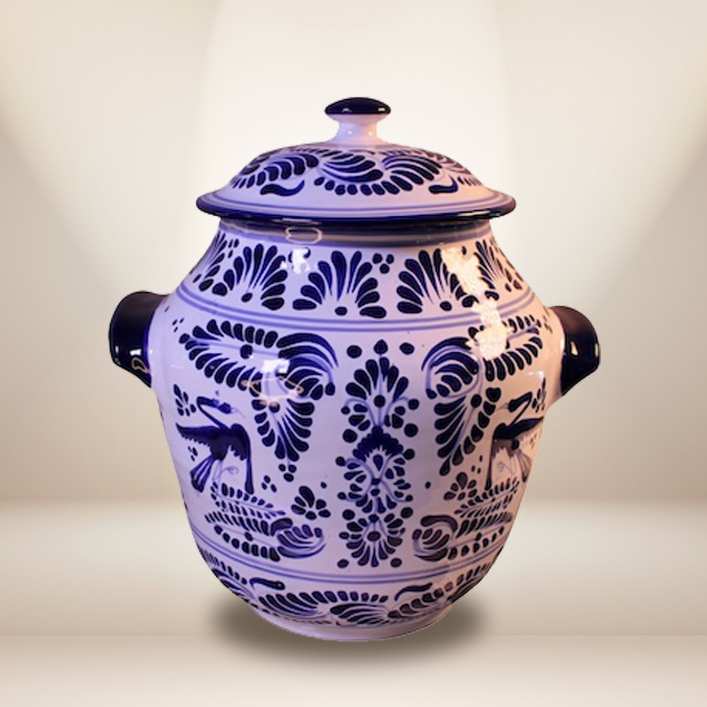 Hand-Painted Talavera Soup Bowl 11" - Authentic Mexican Pottery | Serving Dish